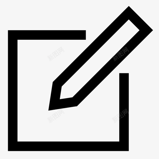 撰写写作学校材料图标svg_新图网 https://ixintu.com 写作 创作 制作 办公材料 学校材料 撰写 新闻 编辑 著名图标加粗 铅笔