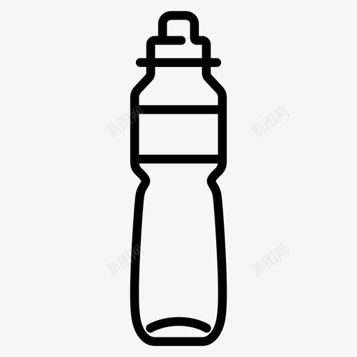 水瓶饮料容器图标svg_新图网 https://ixintu.com 塑料 容器 水合物 水瓶 液体 饮料 饮料饮料