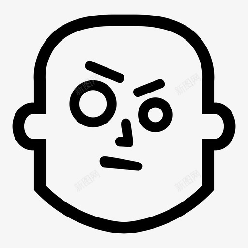 生气的脸笑脸悲伤图标svg_新图网 https://ixintu.com 不高兴 发炎 悲伤 情绪 敌对 沮丧 生气的脸 笑脸 表情 表情古怪