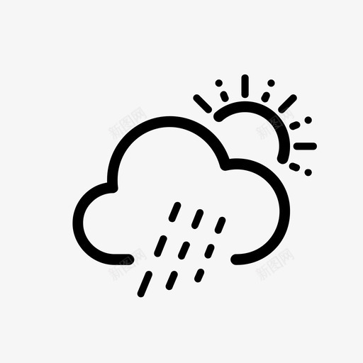 下大雨下雨降水图标svg_新图网 https://ixintu.com 下大雨 下雨 天气 太阳 放大 杰作 清洁 白天 蛋糕 降水 馅饼