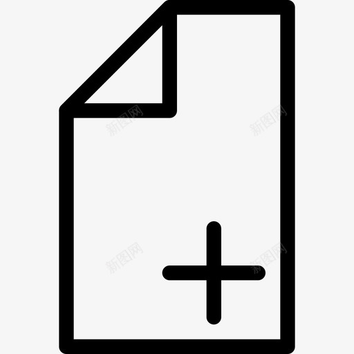 新建文件添加添加项图标svg_新图网 https://ixintu.com excel word 创建 撰写 文档 新建文件 添加 添加项 通用应用程序图标集