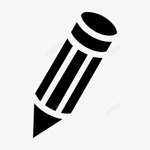 铅笔书写器文具图标svg_新图网 https://ixintu.com 中等 书写器 书写工具 修改 墨水 字形 文具 绘图 记号笔 铅笔