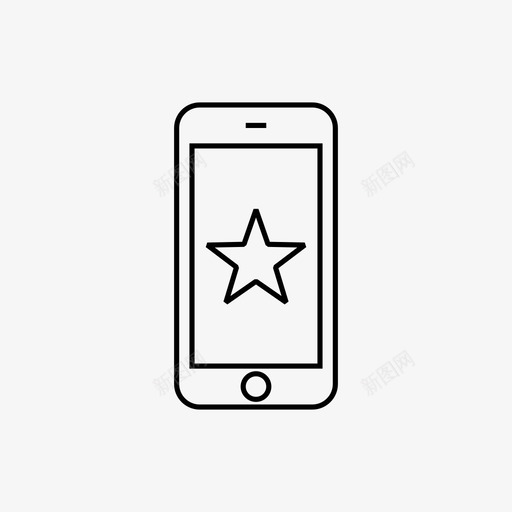 智能手机最爱信号费率图标svg_新图网 https://ixintu.com 信号 指示 星级 智能手机1px厚 智能手机最爱 标记 检查 注释 评估 费率
