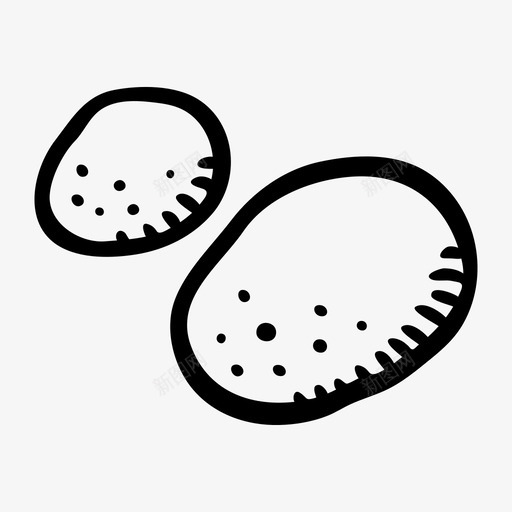 马铃薯蔬菜淀粉图标svg_新图网 https://ixintu.com 健康食品 地下 水果和蔬菜 汤 淀粉 田地 碳水化合物丰富 蔬菜 薯条 马铃薯