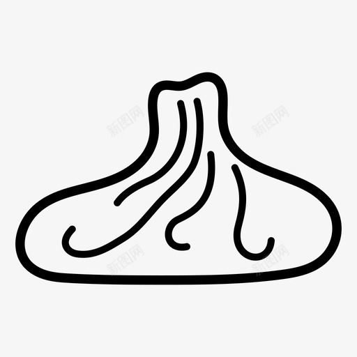 钦卡利高加索格鲁吉亚图标svg_新图网 https://ixintu.com 格鲁吉亚 格鲁吉亚食品 第比利斯 肉馅饺子 钦卡利 高加索