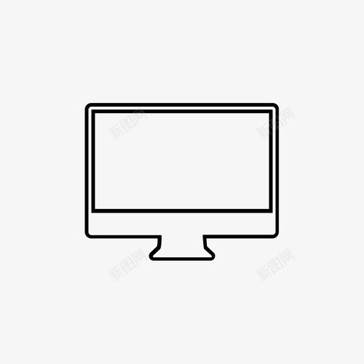 显示器苹果电脑图标svg_新图网 https://ixintu.com imac 屏幕 屏幕桌面显示器 显示器 电脑 电视 苹果 视觉