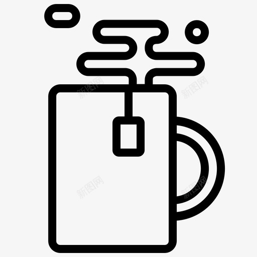 杯子茶开始图标svg_新图网 https://ixintu.com 十二生肖 厨房 厨房工具圆形实心 咖啡 开始 弓箭手 摇壶 杯子 标志 点击 茶