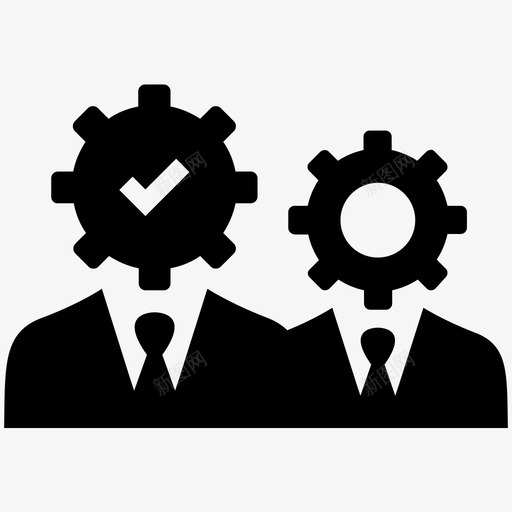生产力成功进步图标svg_新图网 https://ixintu.com 商务人员 商务人员第2卷 工作 应用 成功 数量 生产 生产力 管理 进步 齿轮