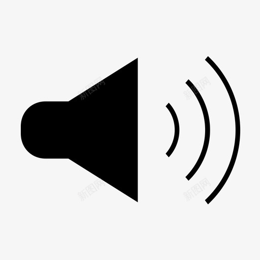 扬声器声音声级图标svg_新图网 https://ixintu.com 声级 声音 扬声器 时尚 服装 杰作 沿 蛋糕 音乐 音量