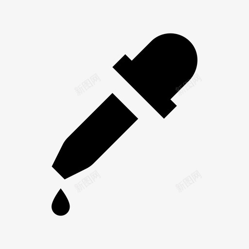 滴管吸管nope图标svg_新图网 https://ixintu.com bold chemicaldropper colorpicker designmaterialdesignicons gold hold nope self 吸管 实验室工具 滴管