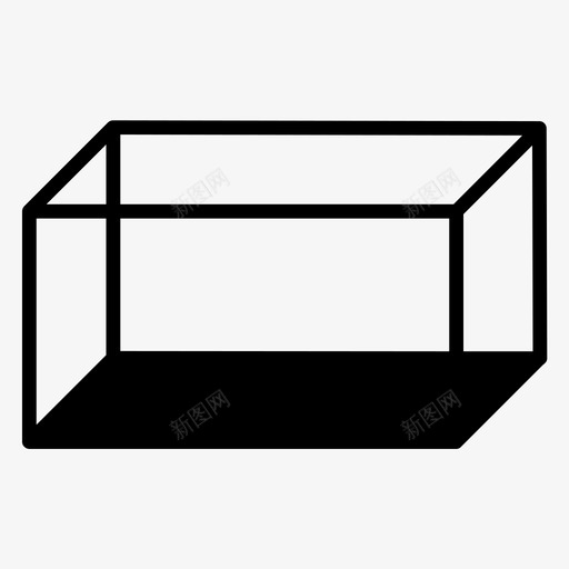 长方体多价平行四边形图标svg_新图网 https://ixintu.com 3d 几何体 多价 多面 平行四边形 矩形 长方体 面板