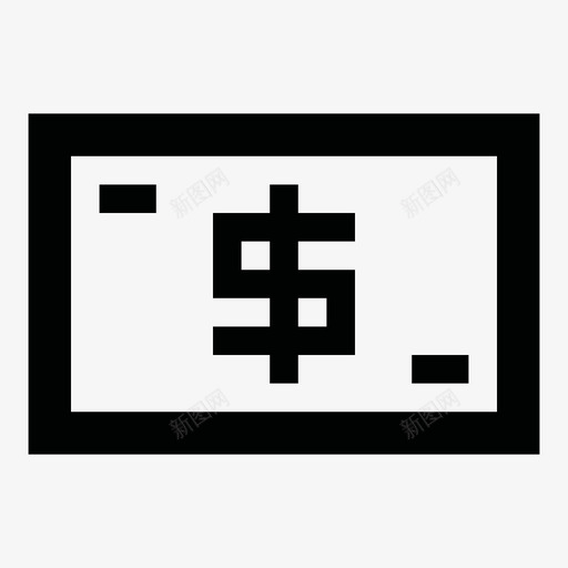 美元钞票现金图标svg_新图网 https://ixintu.com 外汇 有用的图标商业金融 现金 美元 美元钞票 薪水 货币 货币单位 钞票