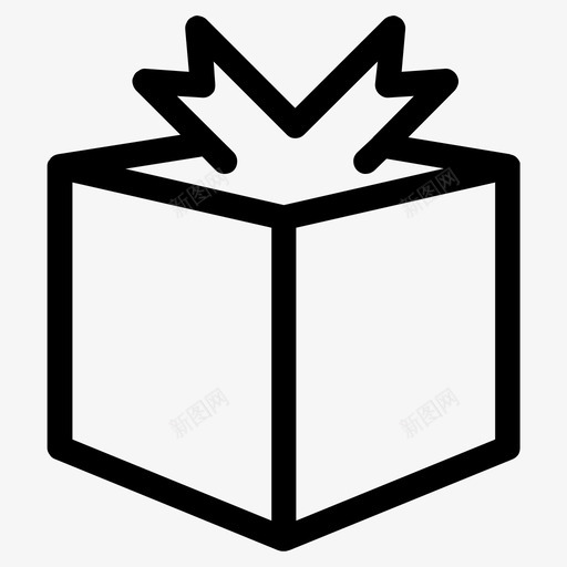 礼物多个标记图标svg_新图网 https://ixintu.com 丝带 删除 另一个 多个 忽略 标记 礼品盒 礼物