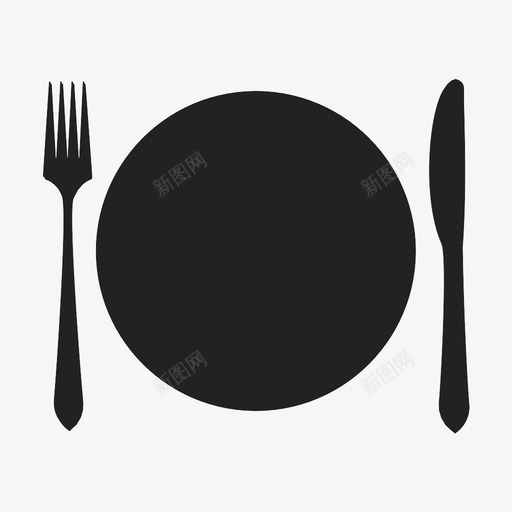 盘子下一个转弯高图标svg_新图网 https://ixintu.com 下一个转弯 信号 吃 工会 更多 盘子 银器 餐具 餐厅 高