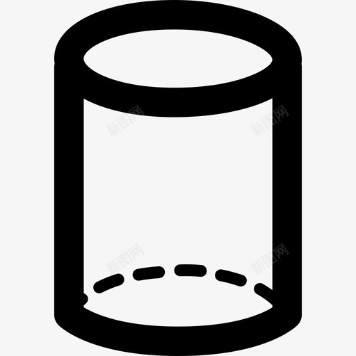圆柱的体积形状形状数学图标svg_新图网 https://ixintu.com 圆柱的体积形状 形状 数学