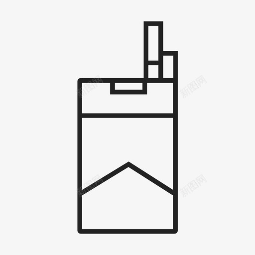 烟盒图标svg_新图网 https://ixintu.com 烟盒