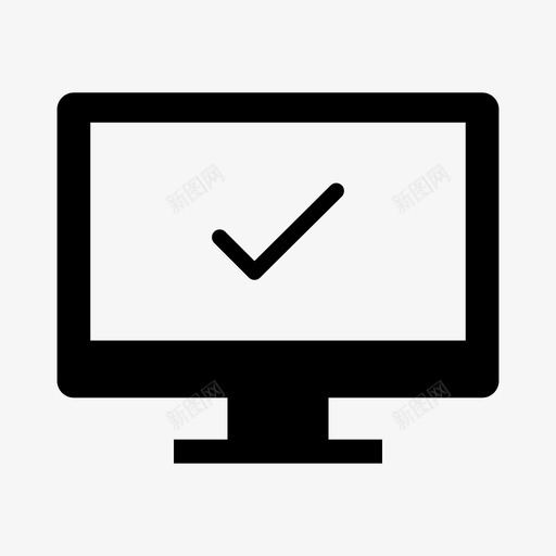 检查标记监视器批准检查标记图标svg_新图网 https://ixintu.com 屏幕 批准 技术 检查标记 检查标记监视器 正确 确认 计算机