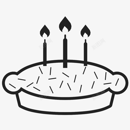 生日蛋糕唱歌礼物图标svg_新图网 https://ixintu.com 唱歌 庆祝 快乐 派对 生日蛋糕 礼物 祝福 糖霜 蜡烛