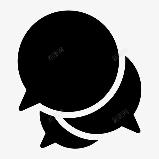 语音气泡已售出否图标svg_新图网 https://ixintu.com 交谈 保持 否 对话 已售出 消息 粗体 聊天 语音气泡 通信 黄金