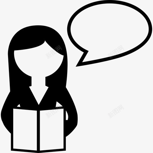 为班级教育学术读书的女孩2图标svg_新图网 https://ixintu.com 为班级 学术读书的女孩2 教育