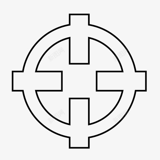 十字准线不导航图标svg_新图网 https://ixintu.com gps 不 位置 十字准线 地图 导航 导航图标细线 已售 方向 等待 粗体 金色