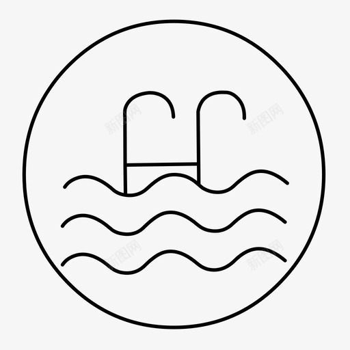 水塘图标svg_新图网 https://ixintu.com 水塘