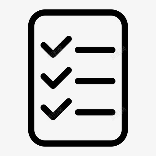 正确的列表纸任务认真图标svg_新图网 https://ixintu.com 任务 分数测试 办公室线 占星术 图形 打开 数据 正确的列表纸 简历 纸页 菜单 认真