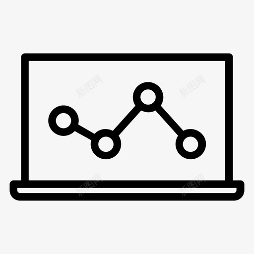 折线图售出否图标svg_新图网 https://ixintu.com 保留 否 售出 图表 折线图 监控 笔记本电脑 粗体 网络 计算机 黄金