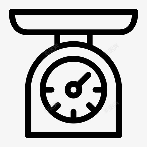 厨房秤物品厨师图标svg_新图网 https://ixintu.com 厨师 厨房介质 厨房秤 展示件 材料 物品 重量
