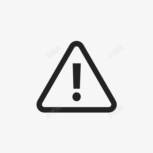 感叹号三角形标志图标svg_新图网 https://ixintu.com 三角形 删除 加 感叹号 指示 标志 添加 警告 转发 道路