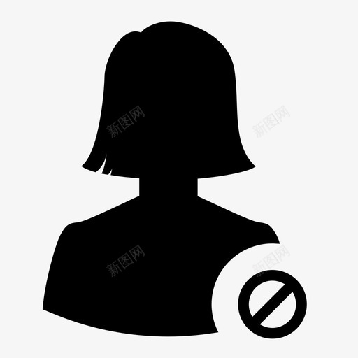 阻止用户用户配置文件静音图标svg_新图网 https://ixintu.com 帐户 栏 用户配置文件 禁止 阻止用户 静音 顺
