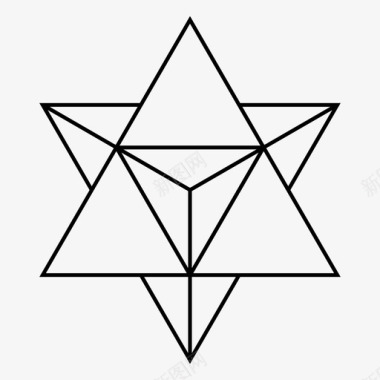 星四面体几何学图像图标图标