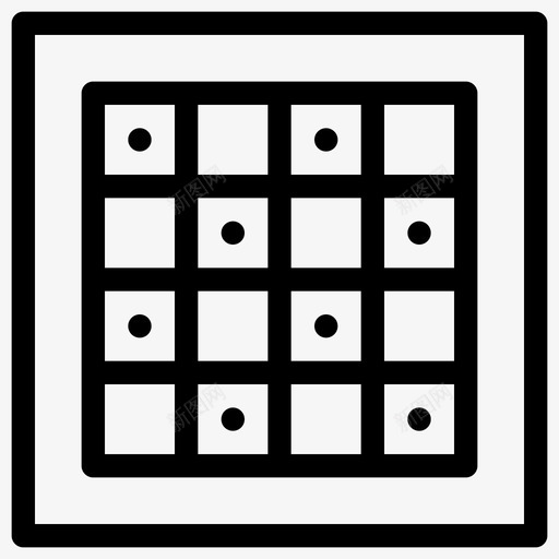 棋盘乐趣游戏图标svg_新图网 https://ixintu.com 乐趣 棋盘 游戏 玩家 计划 象棋线图标 逻辑