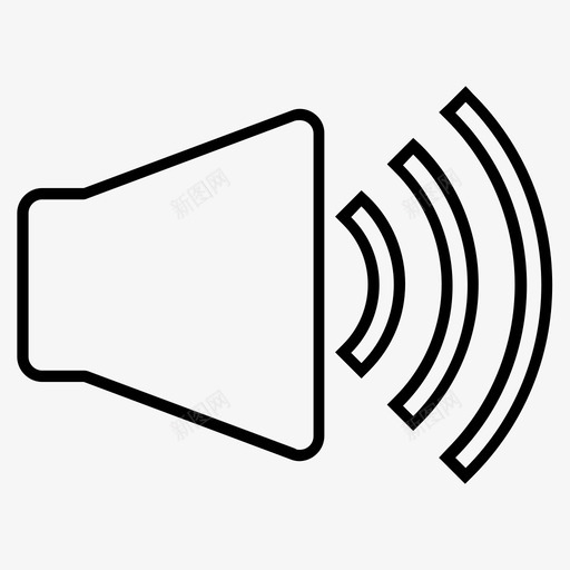 音量音量控制声音音频按钮图标svg_新图网 https://ixintu.com 音量 音量控制声音音频按钮