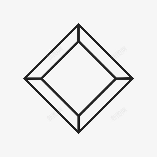 长方形宝石宝石镶嵌图标svg_新图网 https://ixintu.com 价值 价格 宝石 水晶 费用 镶嵌 长方形宝石