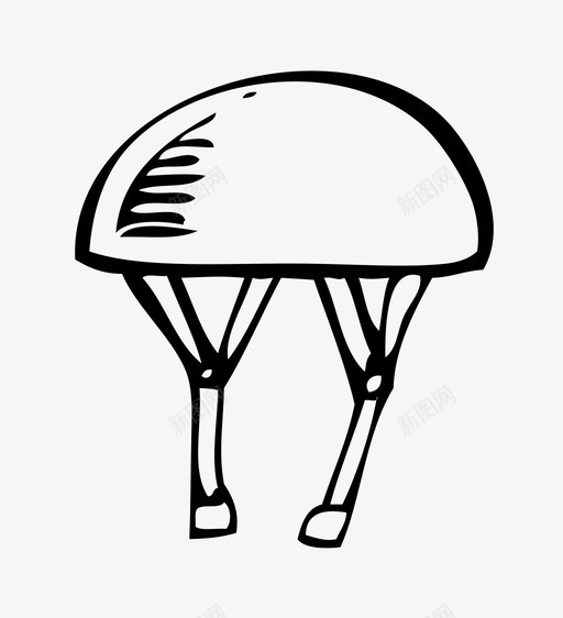 头盔自行车骑行图标svg_新图网 https://ixintu.com 头盔 安全 自行车 骑行