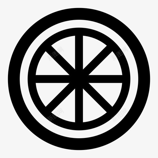 柠檬推迟橙色图标svg_新图网 https://ixintu.com 减量 指示 推迟 新 新鲜 有用图标食品饮料 柑橘片 柠檬 橙色 酸橙