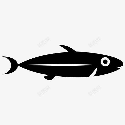 鱼海鲜海鱼图标svg_新图网 https://ixintu.com 吃的 尾巴 海鱼 海鲜 眼睛 钓鱼 鱼 鳍