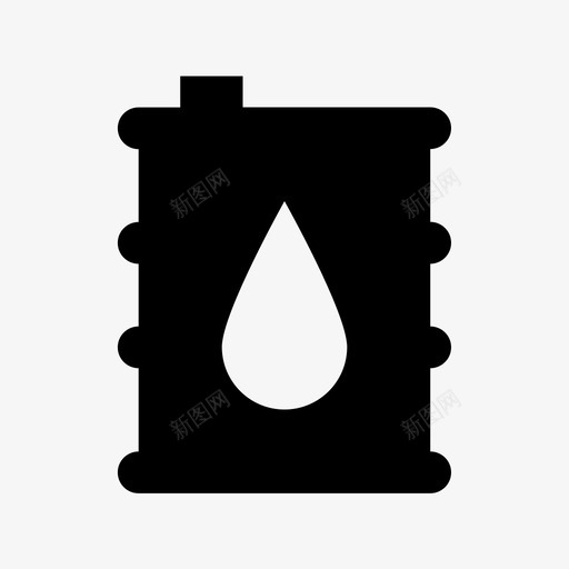 油桶储存密封图标svg_新图网 https://ixintu.com 储存 密封 油桶 油滴 油罐 燃料箱 装运和交货材料的设计图标