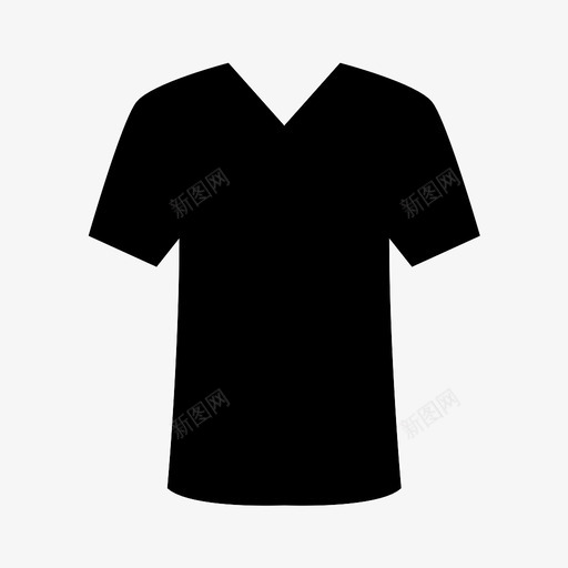 T恤身体衣服图标svg_新图网 https://ixintu.com T恤 上衣 可穿 款式 衣服 衬衫 身体