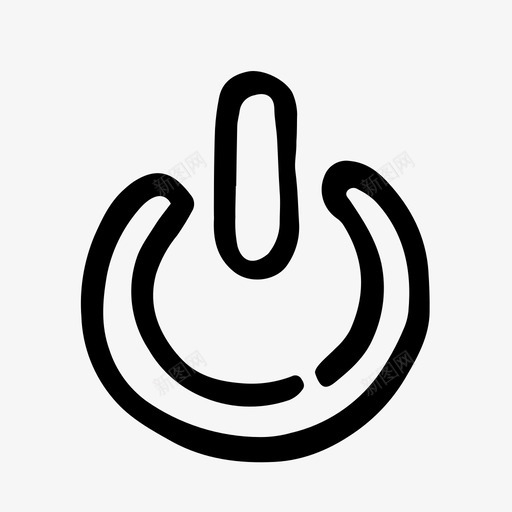 电源已售出关机图标svg_新图网 https://ixintu.com 保持 关 关机 否 已售出 开 待机 手绘基本 按钮 电源 粗体 金色