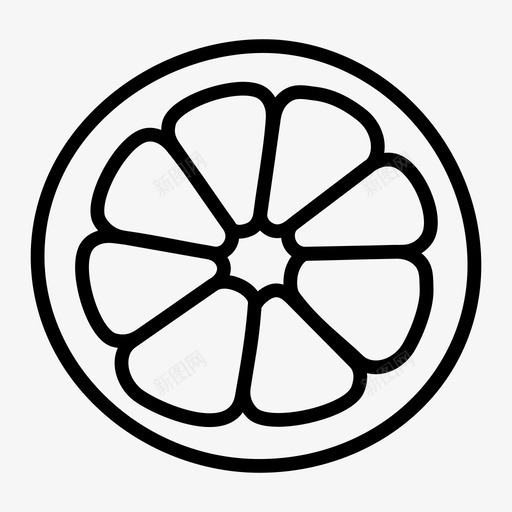 橙子橙子片不图标svg_新图网 https://ixintu.com 不 保留 出售 果汁 柠檬 橙子 橙子片 粗体 葡萄柚 黄金