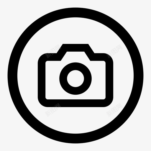 相机器具用户界面图标svg_新图网 https://ixintu.com 供应 器具 图片 圆形用户界面 快门 用户界面 相机 相机按钮 眼睛 设备