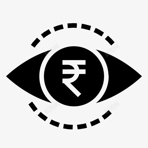 货币眼视觉轨迹图标svg_新图网 https://ixintu.com 卢比 商业 商业金融稳健 市场 手表 概述 股票 视觉 货币 货币眼 轨迹 金融