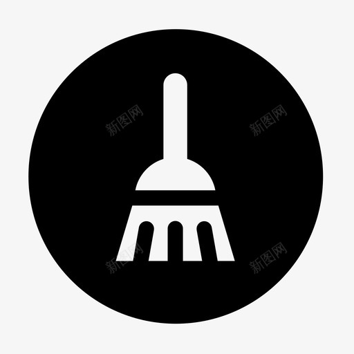 干净圆润的黑色内务图标svg_新图网 https://ixintu.com 圆润的黑色内务 干净