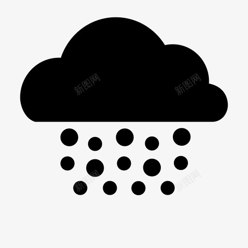 雪冬天天气图标svg_新图网 https://ixintu.com 云 冬天 冰 冷 天气 延误 滑雪 积累 雪 风暴