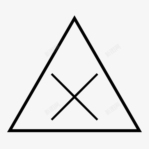 十字路口手绘x和删除标志图标svg_新图网 https://ixintu.com 十字路口 手绘x和删除标志