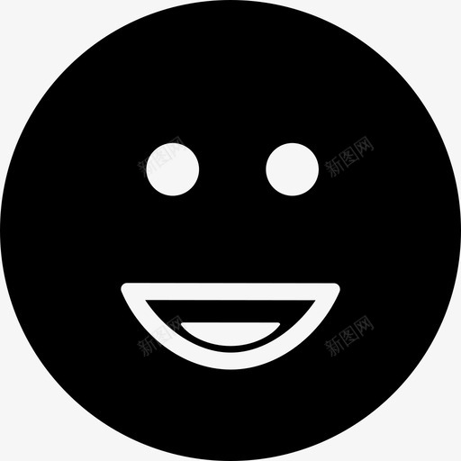 方形圆脸的笑脸界面情绪洋溢图标svg_新图网 https://ixintu.com 情绪洋溢 方形圆脸的笑脸 界面