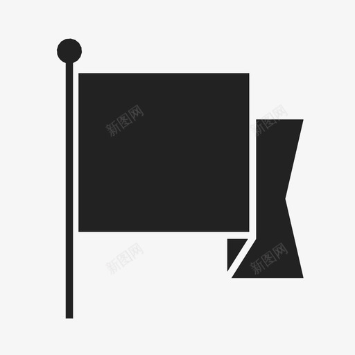 旗帜颜色比赛图标svg_新图网 https://ixintu.com 徽章 旗帜 标准 比赛 游戏 胜利 颜色