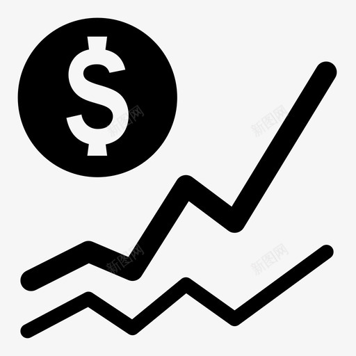牛市股票统计图标svg_新图网 https://ixintu.com 价格 图表 投资 牛市 统计 美元 股息 股票 趋势 金融